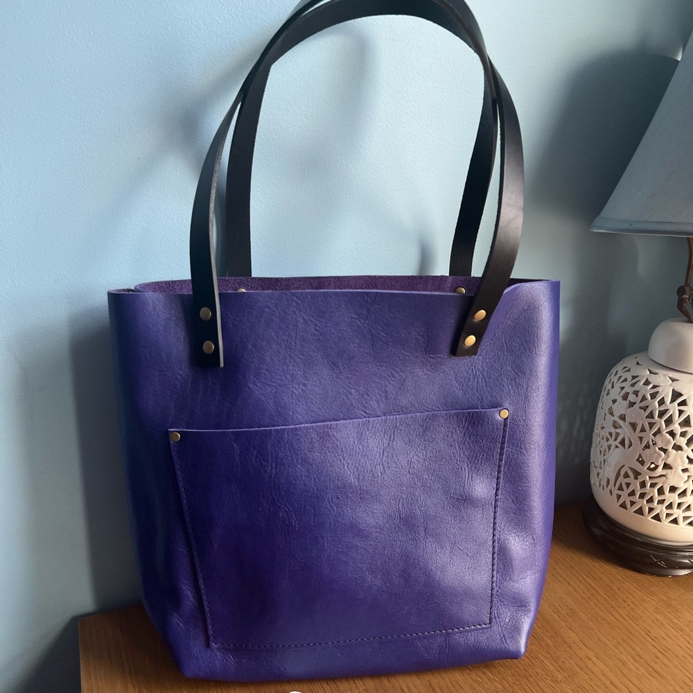 Portland Leather Goods Violet Medium Classic Tote